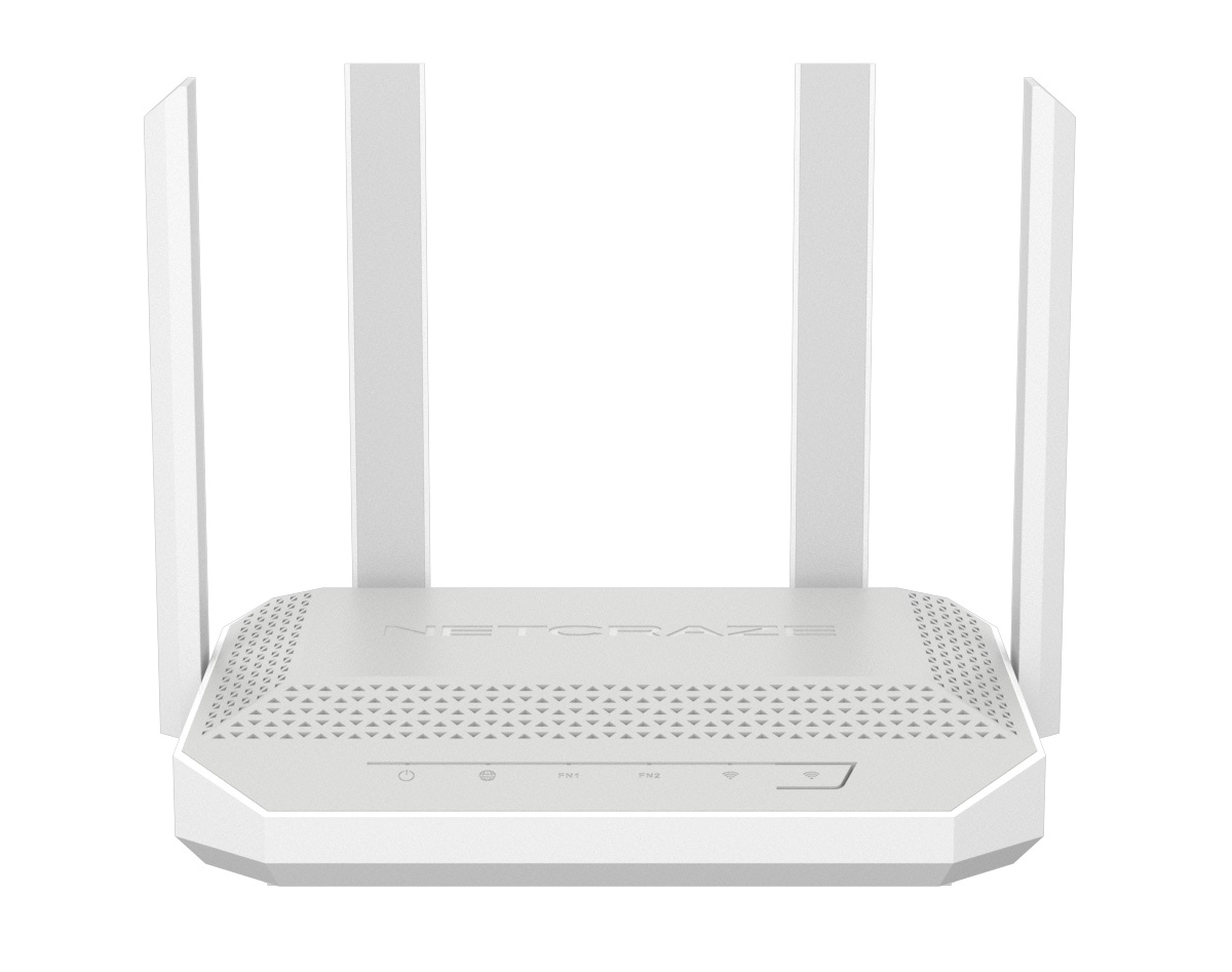 

Интернет-центр Netcraze Giga NC-1012 мультигигабитный с Mesh Wi-Fi 6 AX3000, Smart-коммутатором 1×2.5G/SFP и 4×1G, многофункциональными портами USB 3., Giga