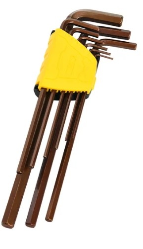 

Набор ключей Deli DL230808G шестигранных сверхдлинных 9 шт размеры 1,5,2,2,5,3,4,5,6,8,10мм, пластиковый держатель, DL230808G