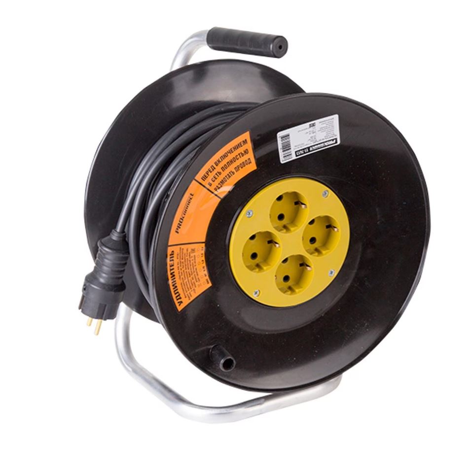 

Удлинитель PROconnect 11-7614 силовой на катушке 4 гнезда с/з 40 м 3х2,5 мм2 PROFESSIONAL, 11-7614