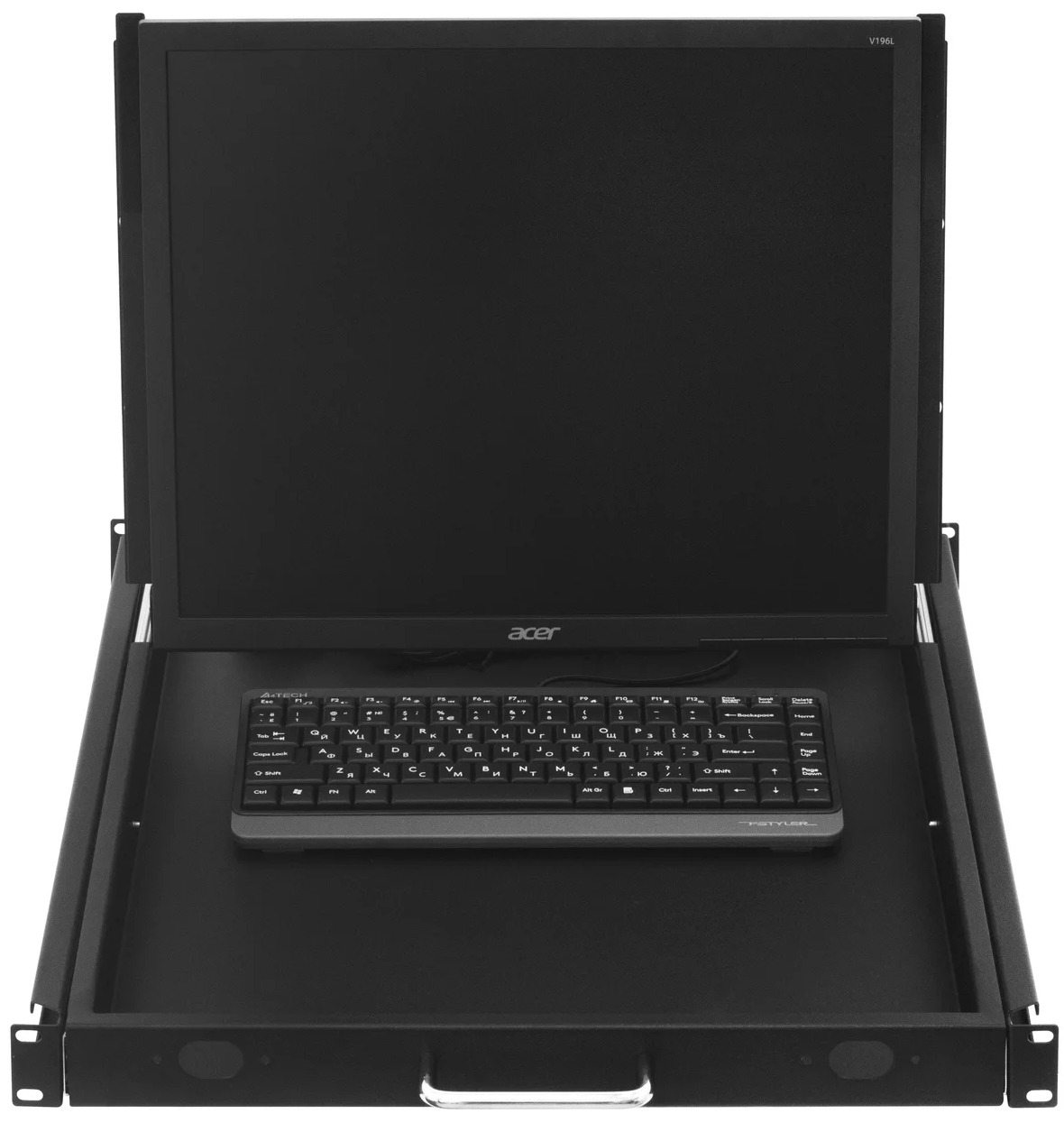 

Полка выдвижная SNR SNR-SHELF PULL-OUT-MONITOR 19", KEYBOARD-950 с монитором 19" и клавиатурой в шкафы глубиной 1200мм (глубина полки 950мм), цвет че, SNR-SHELF PULL-OUT-MONITOR 19", KEYBOARD-950