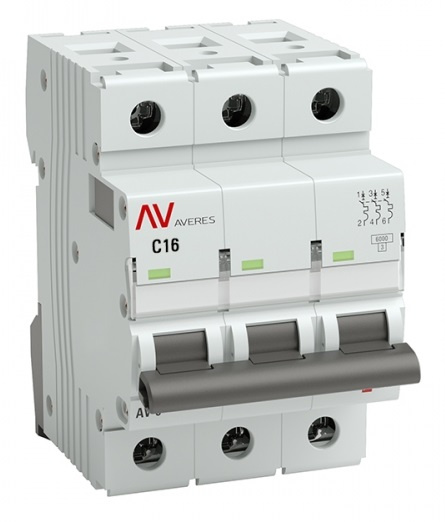 Изображение товара Автоматический выключатель EKF mcb6-DC-3-16C-av