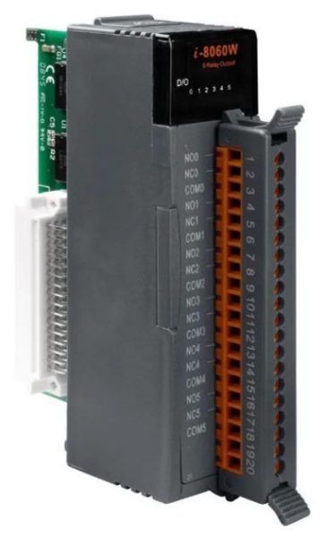 Изображение товара Модуль релейного вывода ICP DAS I-8060W-G CR для промышленной автоматизации