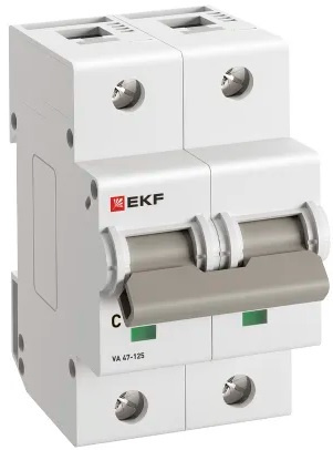 Изображение товара Автоматический выключатель EKF mcb47125-2-32C IP20 2 полюса 32 А