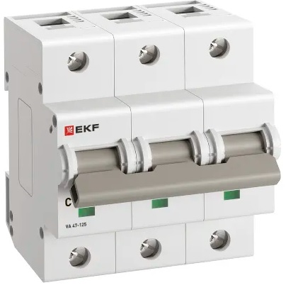 

Автоматический выключатель EKF mcb47125-3-16C ВА 47-125 3P 16А (C) 15кА PROxima, mcb47125-3-16C