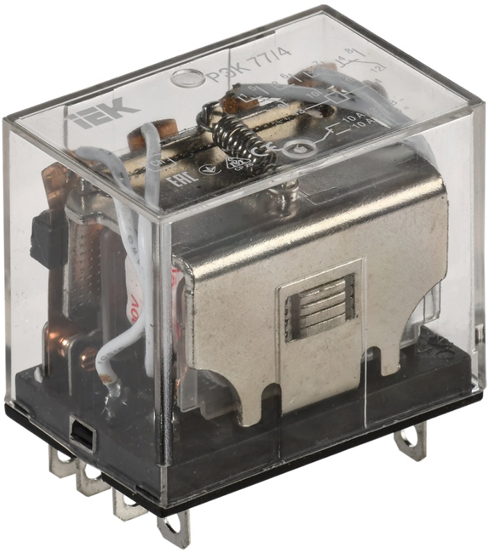 

Реле IEK RRP10-4-10-220A промежуточное 10А 220В 4ПК РЭК77/4 без розетки ), RRP10-4-10-220A