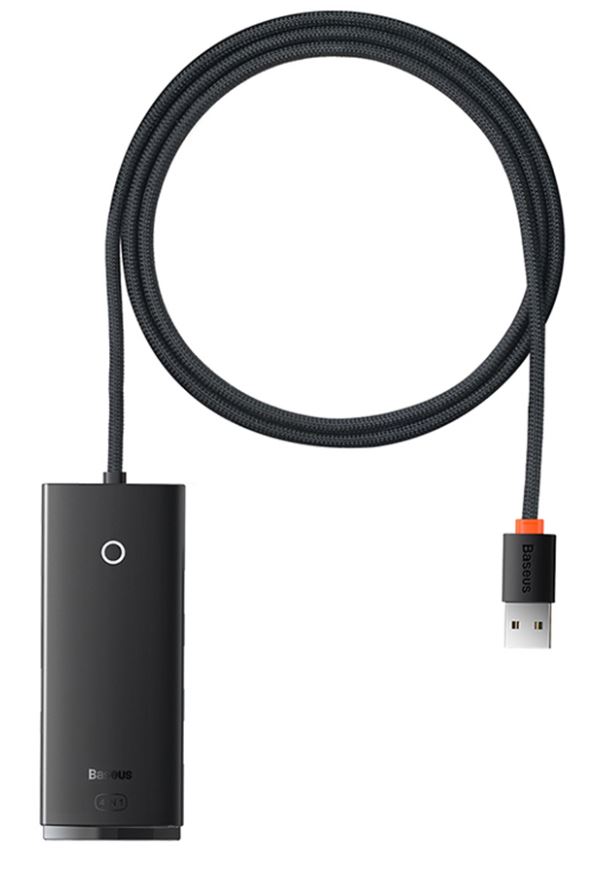 

Разветвитель Baseus WKQX030101 USB Lite Series Black, WKQX030101