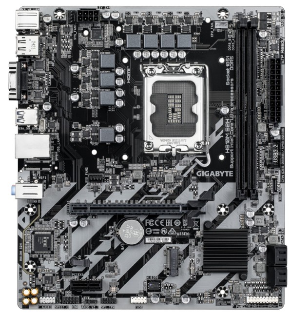 

Материнская плата mATX GIGABYTE H810M S2H (LGA1851, H810, 2*DDR5 (6400), PCIe, M.2, 4*SATA, USB 3.2, 5*USB 2.0, HDMI, DP), H810M S2H