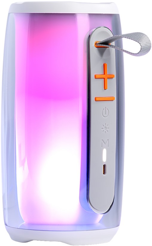 

Портативная акустика SmartBuy GEM 2 SBS-5810 20Вт, Bluetooth, USB/MP3, ультра подсветка, белая (1/18), GEM 2