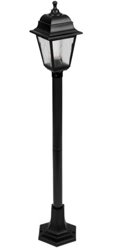 

Светильник Lamper 602-303 садово-парковый НТУ 04-60-002 У1 "Оскар 4", столб, черный, пластик (рельеф ромб), четырехгранный, под лампу Е27, 602-303