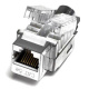фото Вставка Keystone RJ45 FTP Hyperline KJ2-8P8C-C5e-TLS-SH-F-WH