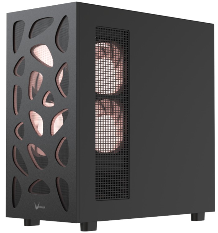 

Корпус ATX Formula V Mana Stone Black AR без БП, боковая панель из закалённого стекла, USB 2.0, USB 3.0, USB Type-C, Mana Stone Black AR