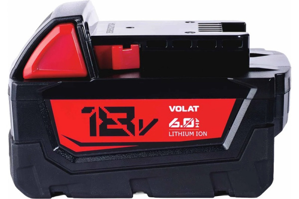 Изображение товара Аккумулятор VOLAT VT-MIL-M18-18.0V6.0AH для Milwaukee 18V, Li-ion