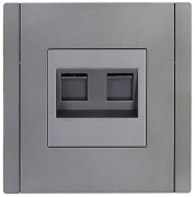 фото Розетка компьютерная IEK FP-K20-2-K46