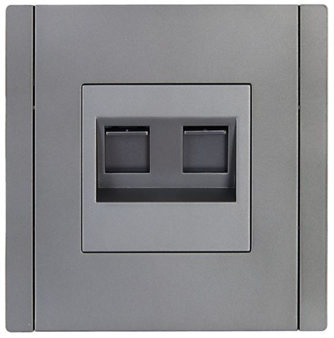 фото Розетка компьютерная двойная IEK FP-K20-2-K46 в Казани