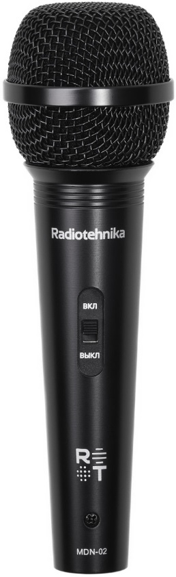 

Микрофон Radiotehnika MDN-02 98504 кардиоидная, 60-11кГц, 480 Ом, давление 1Па, кнопка вкл/выкл, разъем XLR, длина кабеля 4м XLR - Jack 6.3mm, комплек, MDN-02