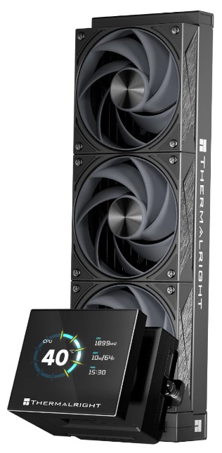 

Система охлаждения жидкостная Thermalright Stream Vision 360 Black LGA115x/1200/1700/1851/AM4/AM5 (3*120mm, 800-2400rpm, 96.4CFM, 31.4dBa), Stream Vision 360 Black