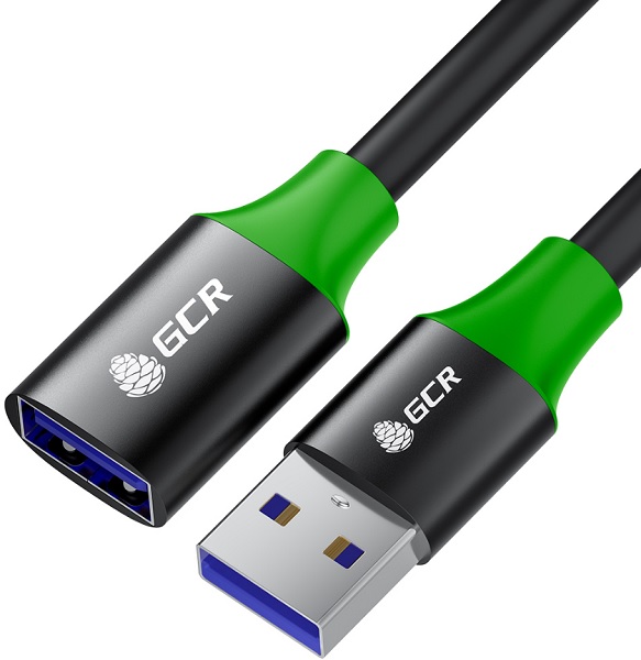 

Удлинитель USB 3.0 Greenconnect GCR-55280 2.0m (USB 3.2 Gen 1), AM/AF, 5 Гбит/с, черный, AL корпус, экранирование, армирование, GCR-55280