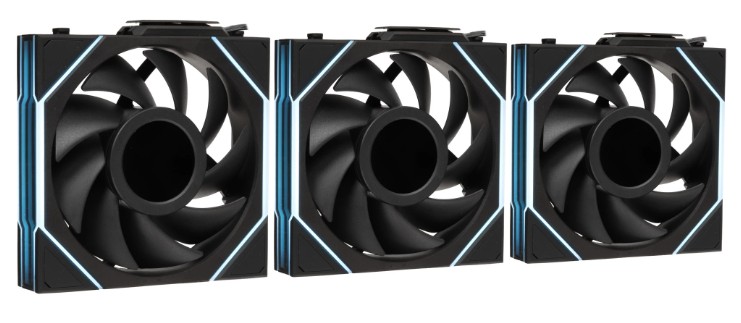 

Вентилятор для корпуса Lian Li G99.12TLLCD1W3B.R0 120mm, 1900rpm, 62CFM, 27dBa (3-pack), G99.12TLLCD1W3B.R0