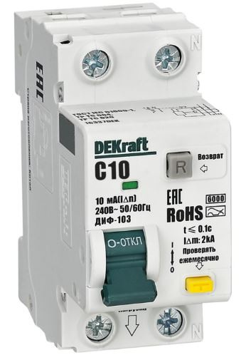 Изображение товара Автомат DEKraft 16337DEK электромеханический для защиты и автоматизации