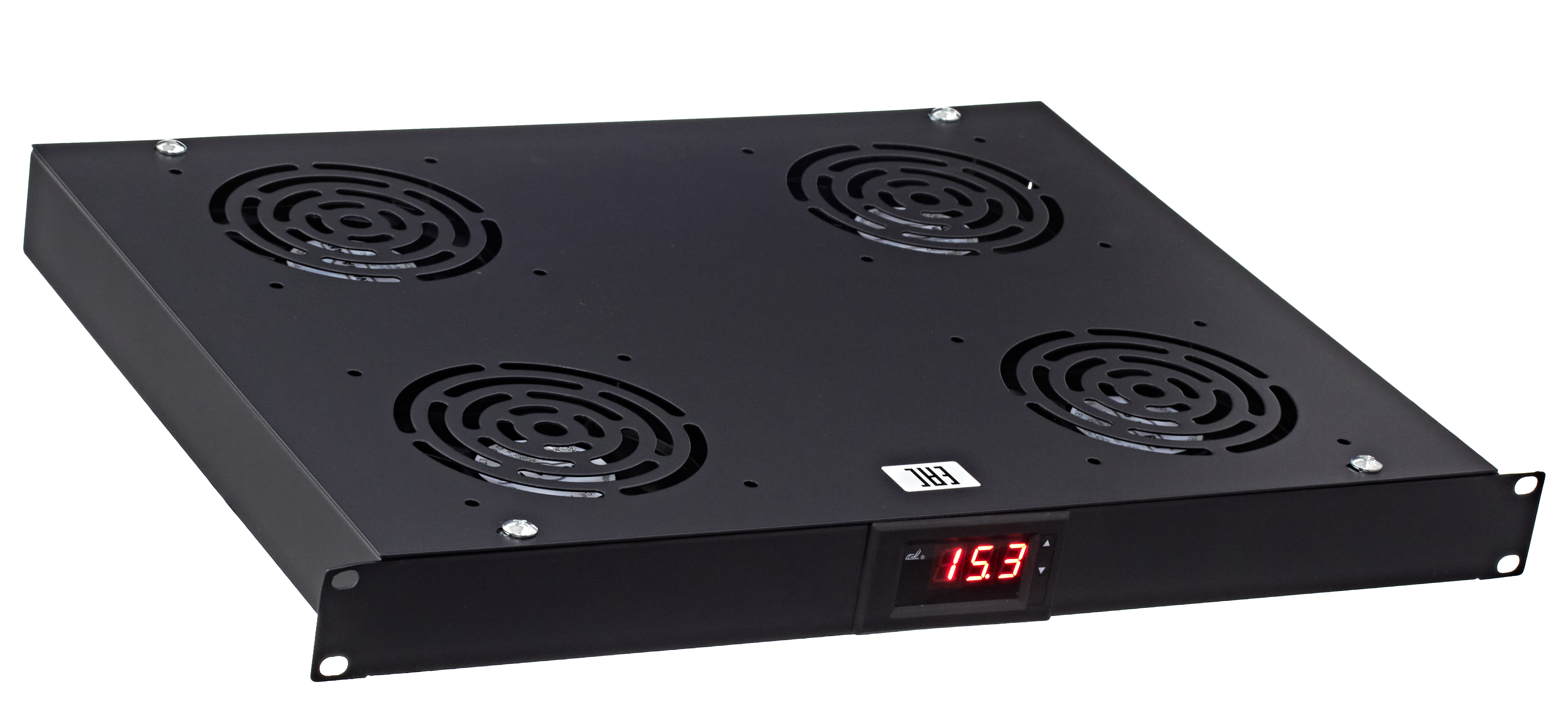 

Вентиляторный блок W&T WT-2238B 1U, 4 вентилятора, термостат, WT-2238B Grey