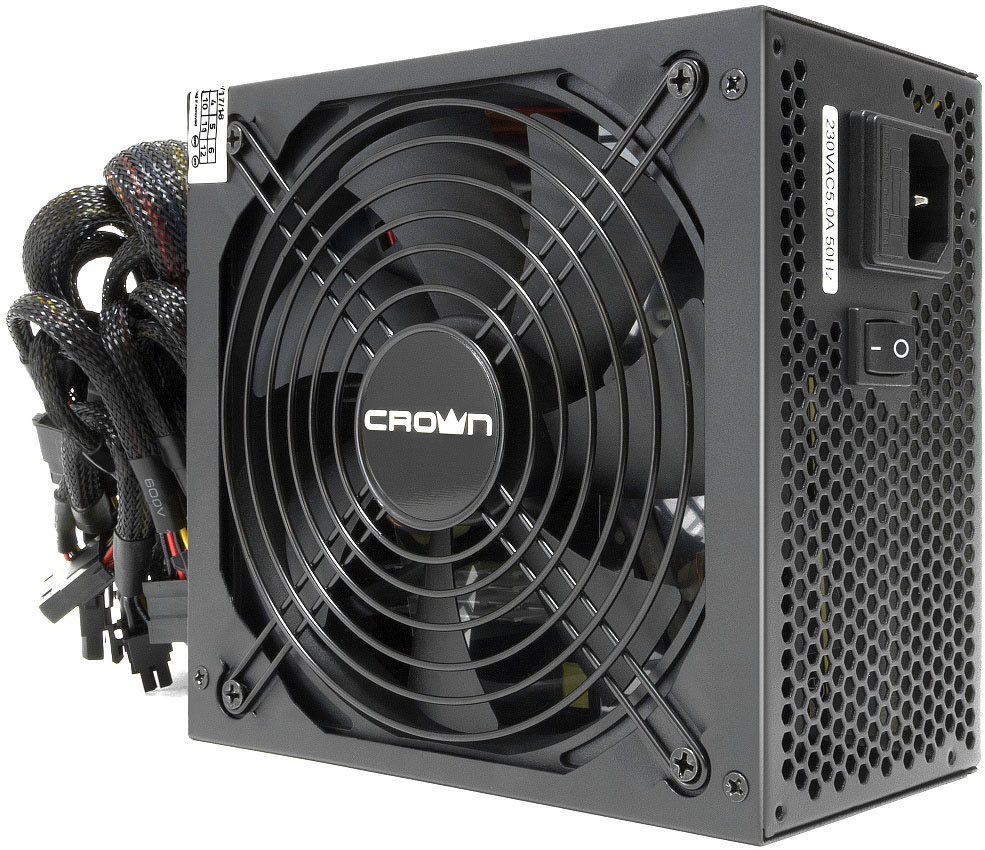 

Блок питания ATX Crown CM-PS750W PRO 750W, 80Plus BRONZE, APFC 20+4in 500mm, 140mm FAN, SATA*7, PATA*7,FDD*1, 4+4pin, 6+2pin PCI-E*2, CM-PS750W PRO