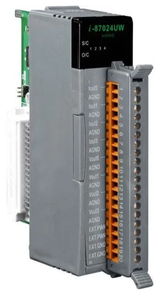 Изображение товара Модуль аналогового вывода ICP DAS I-87024UW-G CR для управления механизмами