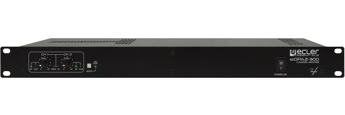 

Усилитель мощности Ecler eGPA2-300 класса D 2x310 Вт – 4 Ом, 2x165 Вт – 8 Ом, 1х600 Вт – 8Ом, eGPA2-300