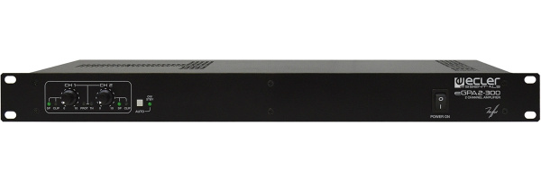 Изображение товара Мощный двухканальный усилитель Ecler eGPA2-300 600 Вт для профессиональной аудиосистемы