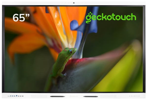 Изображение товара Интерактивная панель Geckotouch 65SL 65 дюймов с 4K разрешением и сенсорным экраном