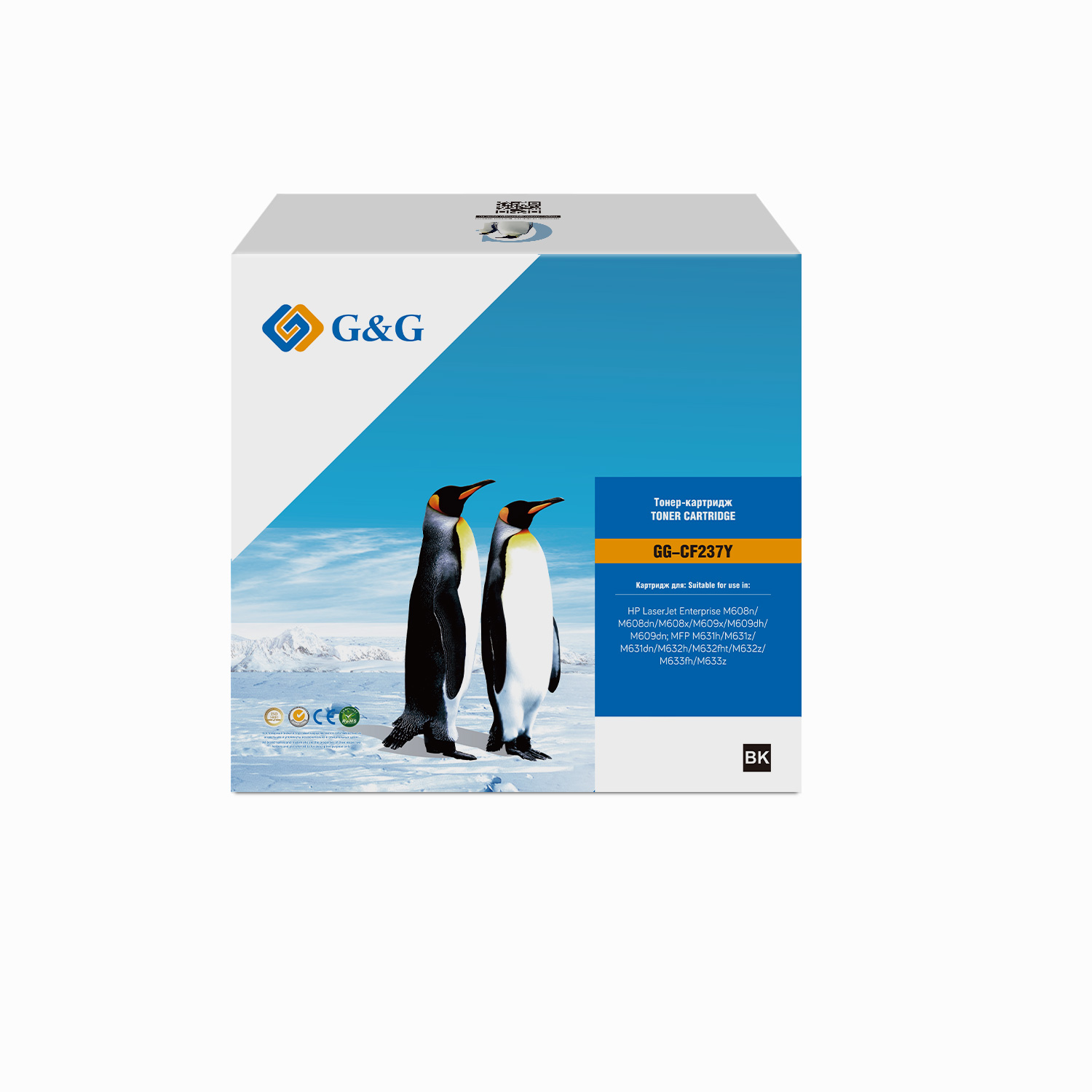 

Картридж GG-CF237Y Cartridge G&G for HP LJ M608/M609/M631/M632/M633, with chip (41 000), GG-CF237Y