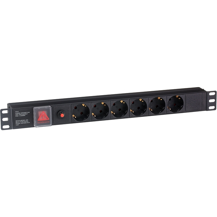 

Блок розеток Exegate ServerPro PDU-19H605 Al-6S-C14-SW-O EX280830RUS (19", 1U, Алюминий, 6 Schuko, С14, выкл. с подсветкой, защита от перегрузки, черн, ServerPro PDU-19H605 Al-6S-C14-SW-O
