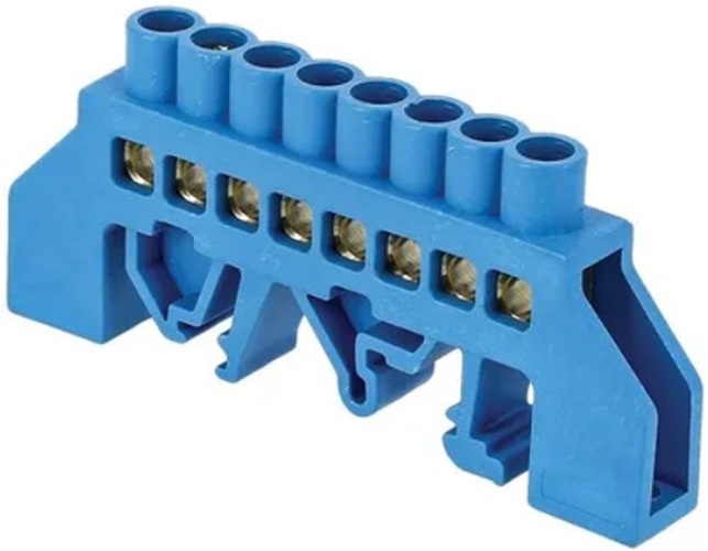 

Шина EKF sn0-63-08-d-r "0" N (6x9мм) 8 отв. латунь синий изолятор на DIN-рейку розн. стикер, sn0-63-08-d-r