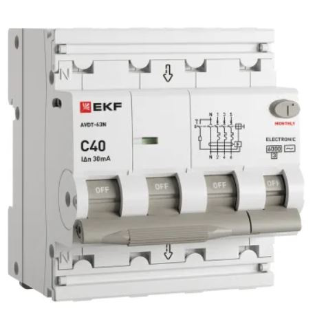 Изображение товара Автомат дифференциальный EKF D63N46E40C30