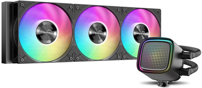 

Система охлаждения жидкостная SAMA L50 360BK L50-BKWAYX03-G LGA1851/1700/1200/115x/AM4/AM5 (320W, 3*120mm, 2200rpm, 72.3CFM, 28dBA), L50 360BK