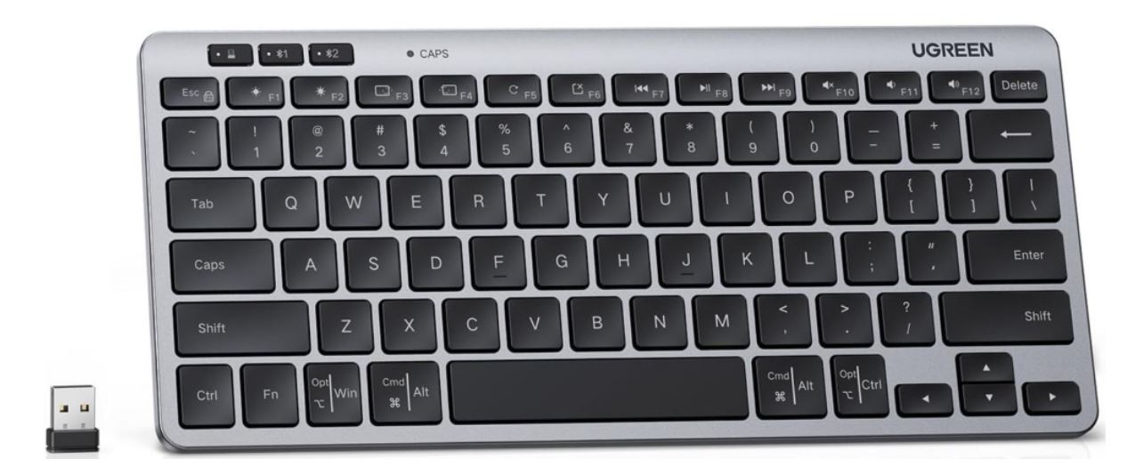 

Клавиатура Wireless UGREEN K551 75049RU_ двухрежимная. Цвет: черный, K551