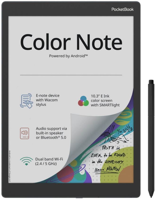 

Электронная книга PocketBook PB1041-1-WW Color Note Stormy Sea, PB1041-1-WW