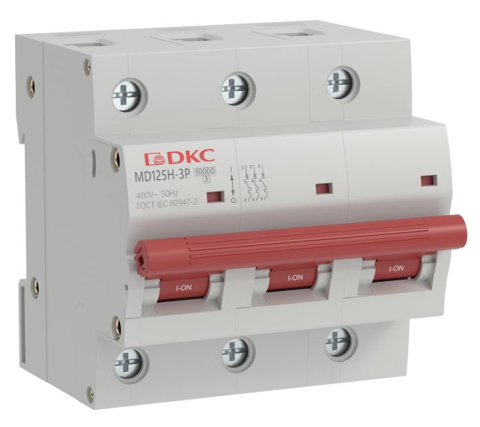 

Автоматический выключатель модульный DKC MD125H-3PC63 YON max типа MD125H 10кА 3P (C) 63А (кратность 4шт), MD125H-3PC63