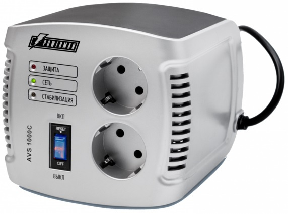 Изображение товара Стабилизатор напряжения Powerman AVS 1000 C с защитой от перегрузок