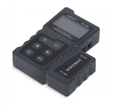 Изображение товара Тестер Cabeus HT-488-POE для диагностики кабелей LAN и PoE проверка