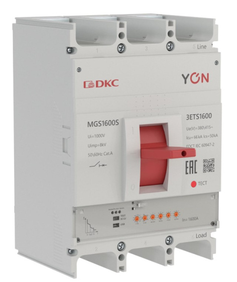 Изображение товара Автоматический выключатель DKC MGS1600S-3ETS1600