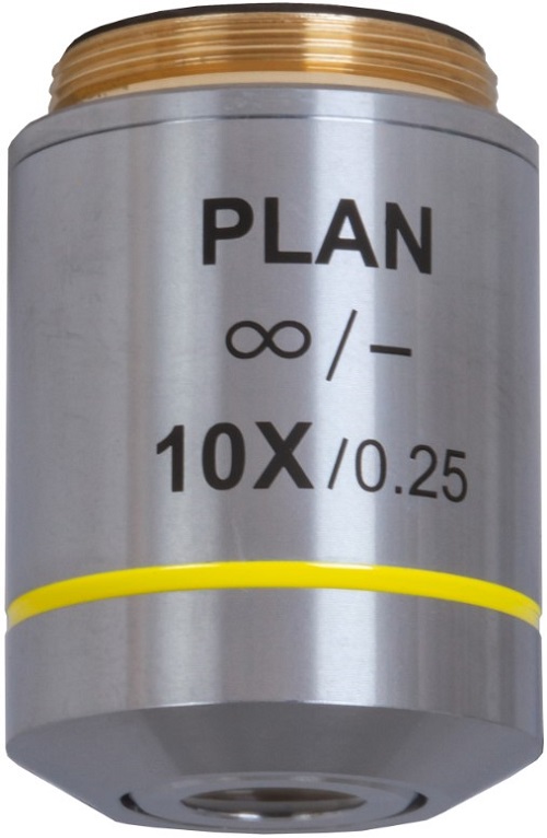 

Объектив Levenhuk MED 10x/беск 76075 Levenhuk планахроматический, MED 10x/беск