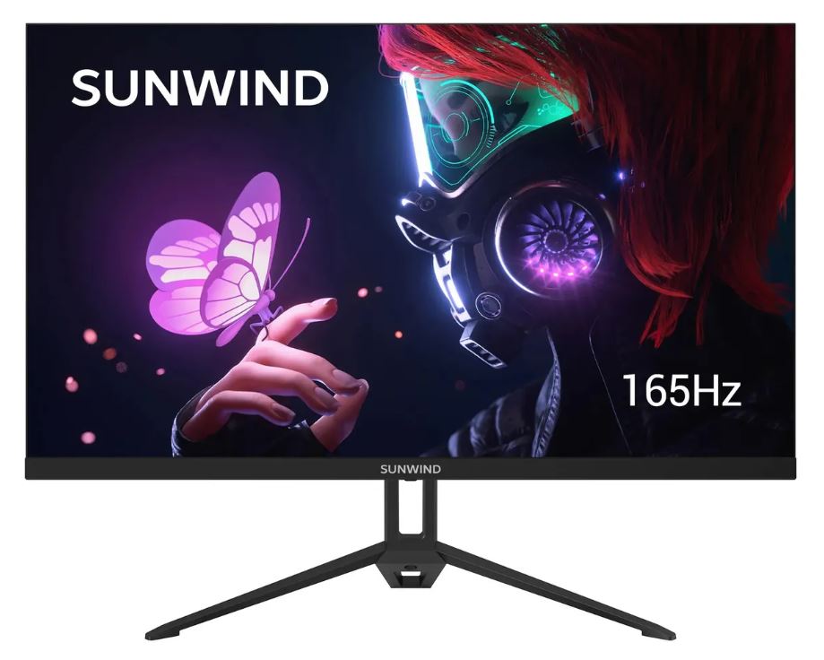 

Монитор 23,8" SUNWIND SUN-M24BA107 black, 1920x1080, IPS, 3ms, 16:9, 2*HDMI, DP, 1000:1, 300cd, 178°/178°, SUN-M24BA107