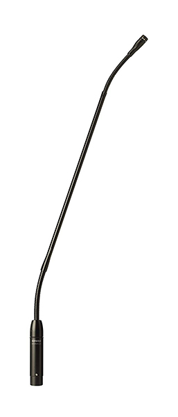 

Микрофон Shure MX418/C конденсаторный, на "гусиной шее", 45,7 см, кардиоида, врезной предусилитель с XLR, MX418/C