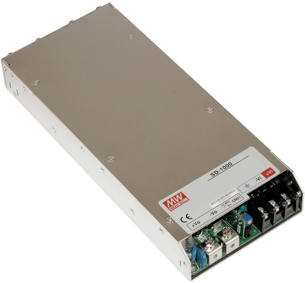 

Преобразователь DC-DC модульный Mean Well SD-1000L-24 конвертор: 1000 Вт; корпус в кожухе; выход 24В @ 40А; вход: 19...72 [24] В; -20...60 °C; изоляци, SD-1000L-24