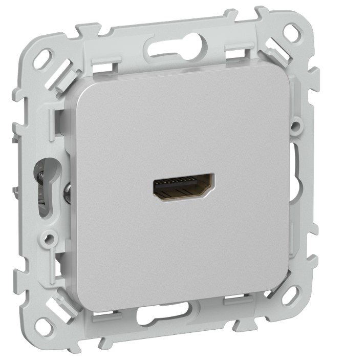 

Розетка HDMI IEK FI-H10-K47 FLITE РШДМА-ФлА алюминий, FI-H10-K47