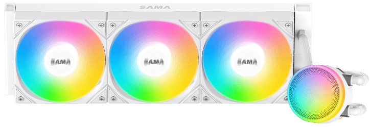 

Система охлаждения жидкостная SAMA L60 LGA1851/1700/1200/115X/AM4/AM5 (3*120mm, 82.79CFM, 29dBA, 2000rpm), L60