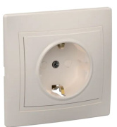 фото Розетка с заземлением IEK ERK14-K33-16-K