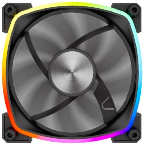 Изображение товара Вентилятор Powercase M55-12 ARGB 120x120 мм с RGB подсветкой и PWM
