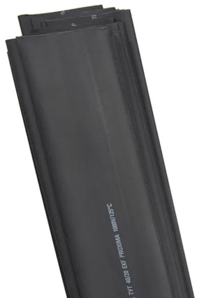 Изображение товара Термоусаживаемая трубка EKF tut-20-b-1m для изоляции проводов