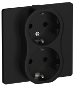 фото Розетка двухместная с заземлением  IEK FI-R21C-16-K02